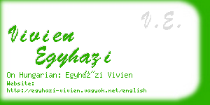 vivien egyhazi business card